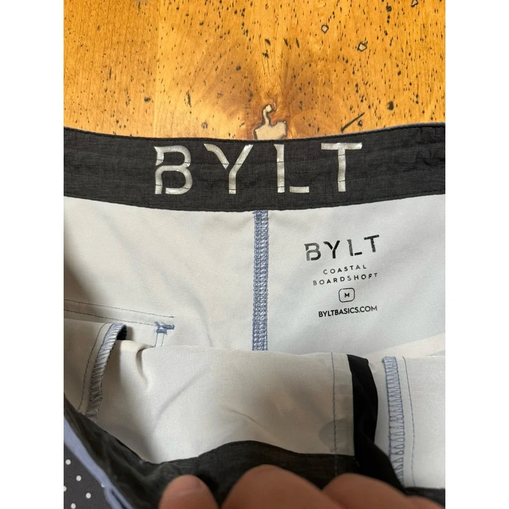 BYLT Board Shorts Mens Medium Green Costal Swim Trunks‎ Beachwear Surfing